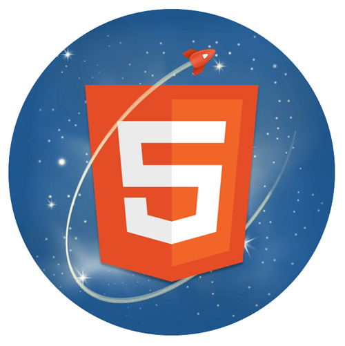 HTML5 and Rawkets logo mashup by Phil Banks